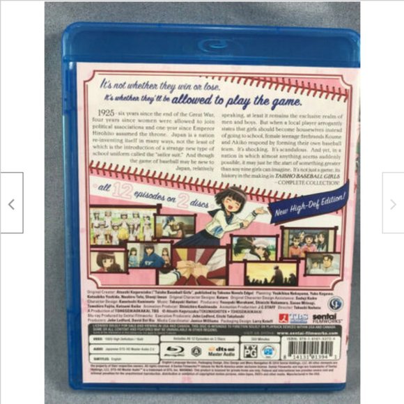 Taisho Baseball Girls Complete Collection DVD Blu-ray Anime English & Japanese - Picture 2 of 2